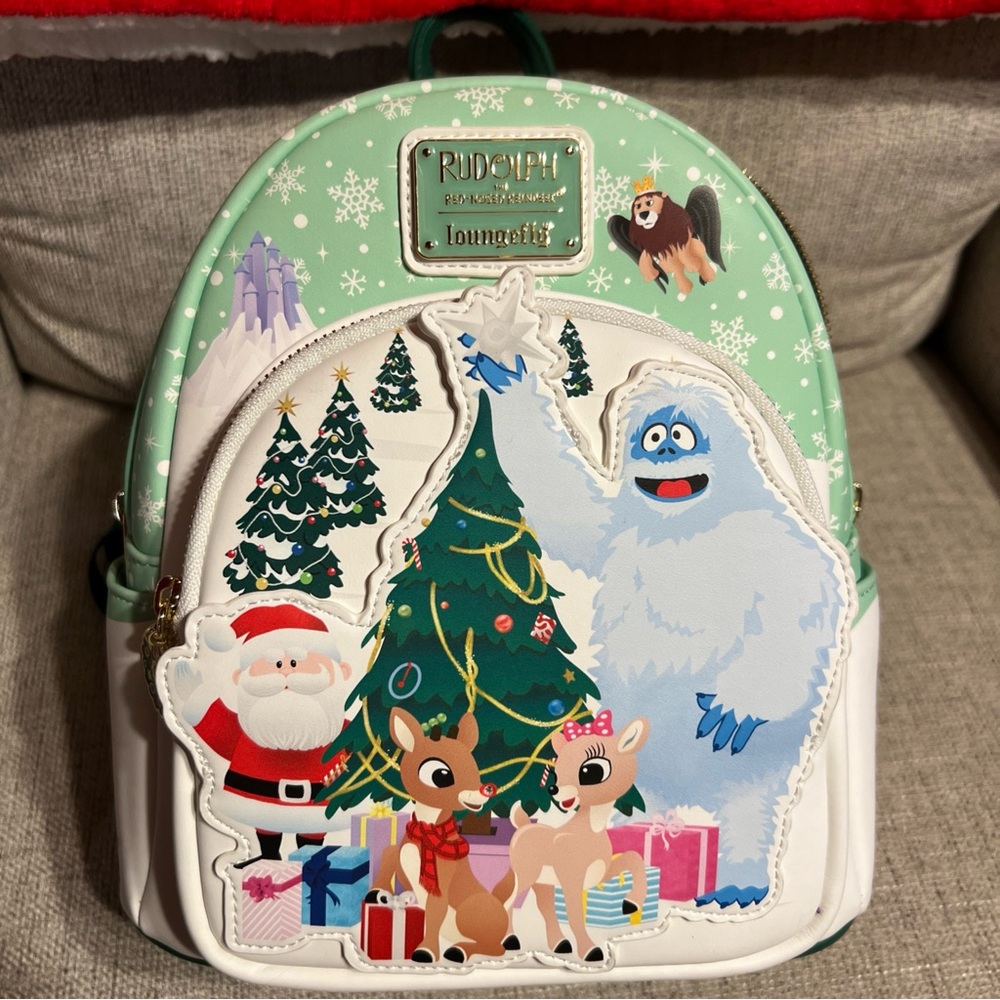 Loungefly Rudolph Backpack and matching wallet